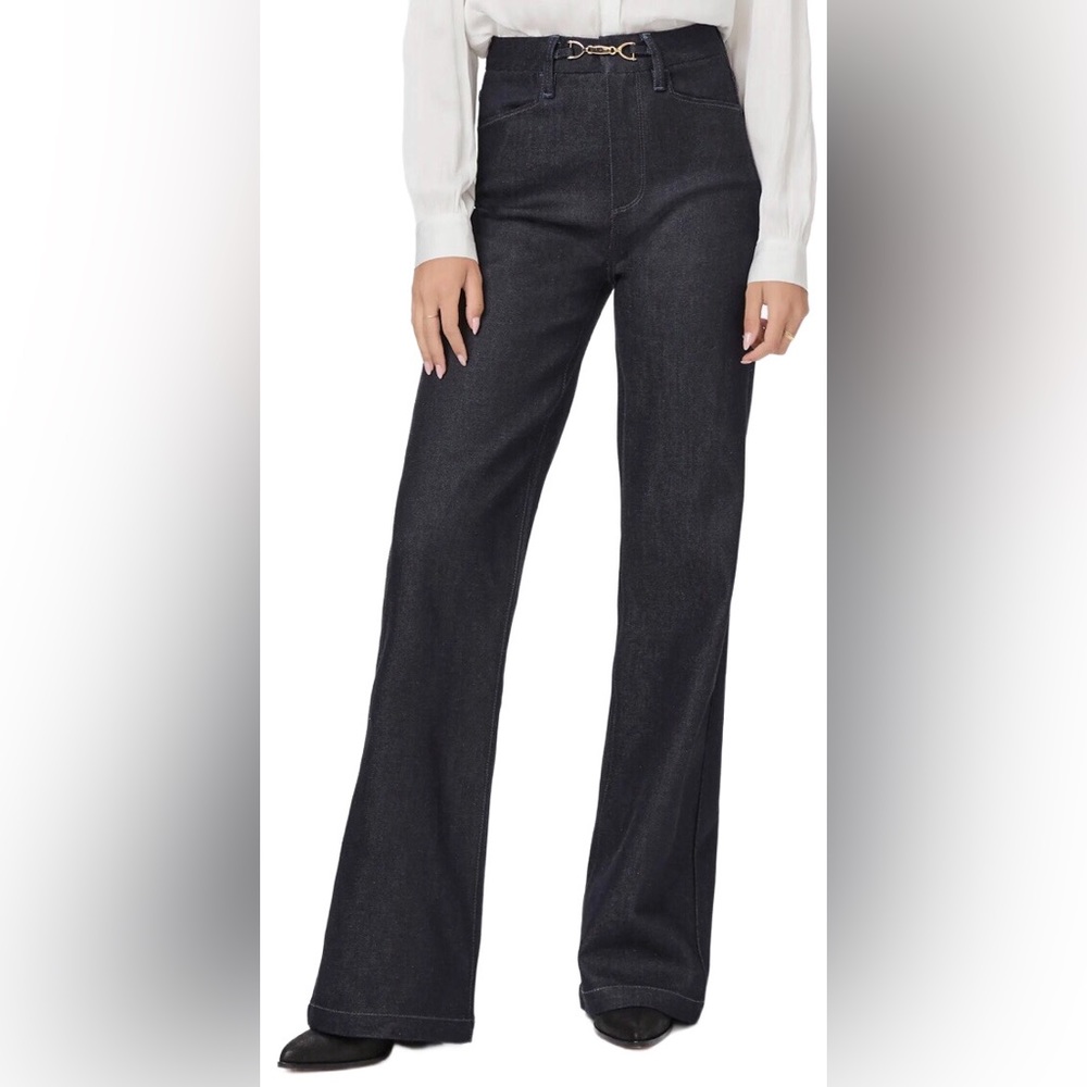 NWT - PAIGE Leenah Slim Wide Leg W/Gold Clasp Closure Size: 26